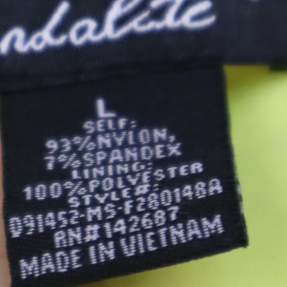 LEMON LACE DRESS L Candalite Spring Easter Wedding Guest Bridesmaid Formal Party - Picture 4 of 7